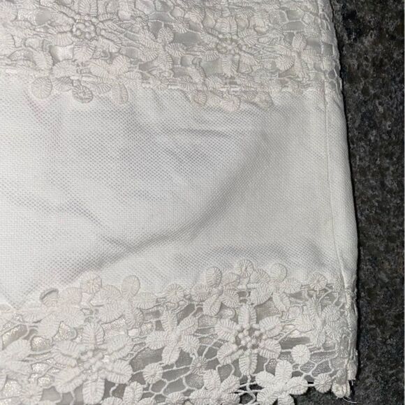 J.Crew Womens Cotton Daisy Lace Mini Skirt White Size 2 - Picture 3 of 11